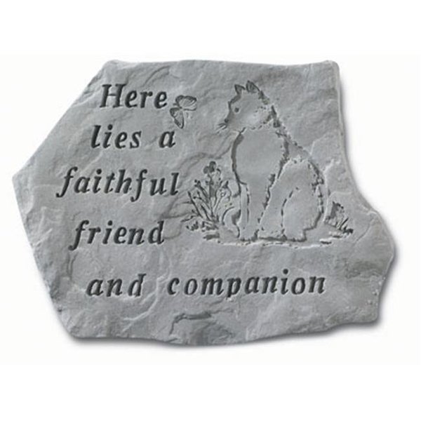 Kay Berry Inc Kay Berry- Inc. 67820 Here Lies A Faithful Friend And Companion - Cat Memorial - 15.5 Inches x 11.5 Inches 67820